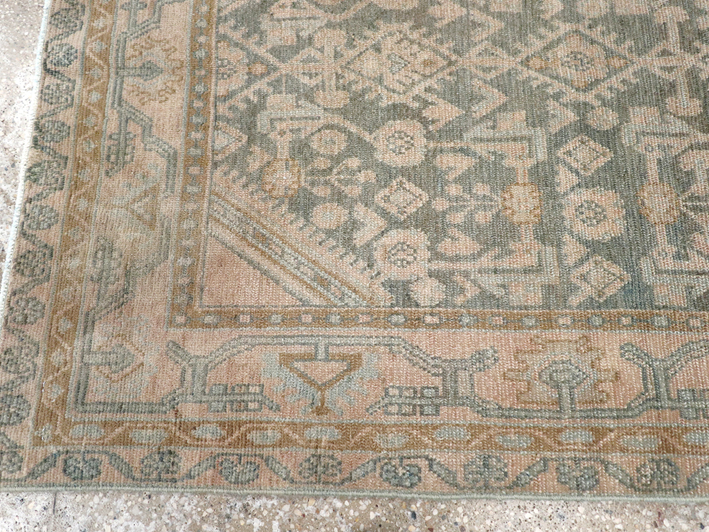 Vintage Persian Malayer Throw Rug, No.32816 - Gsblank