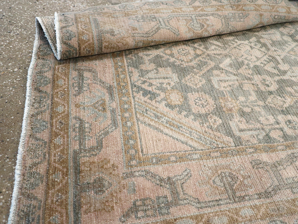 Vintage Persian Malayer Throw Rug, No.32816 - Gsblank