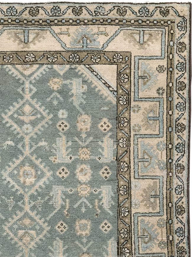 Vintage Persian Malayer Throw Rug, No.32817 - Gsblank