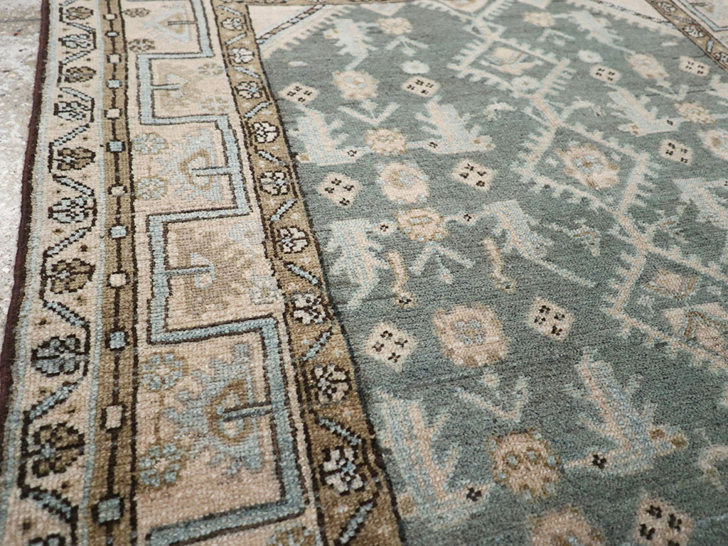 Vintage Persian Malayer Throw Rug, No.32817 - Gsblank