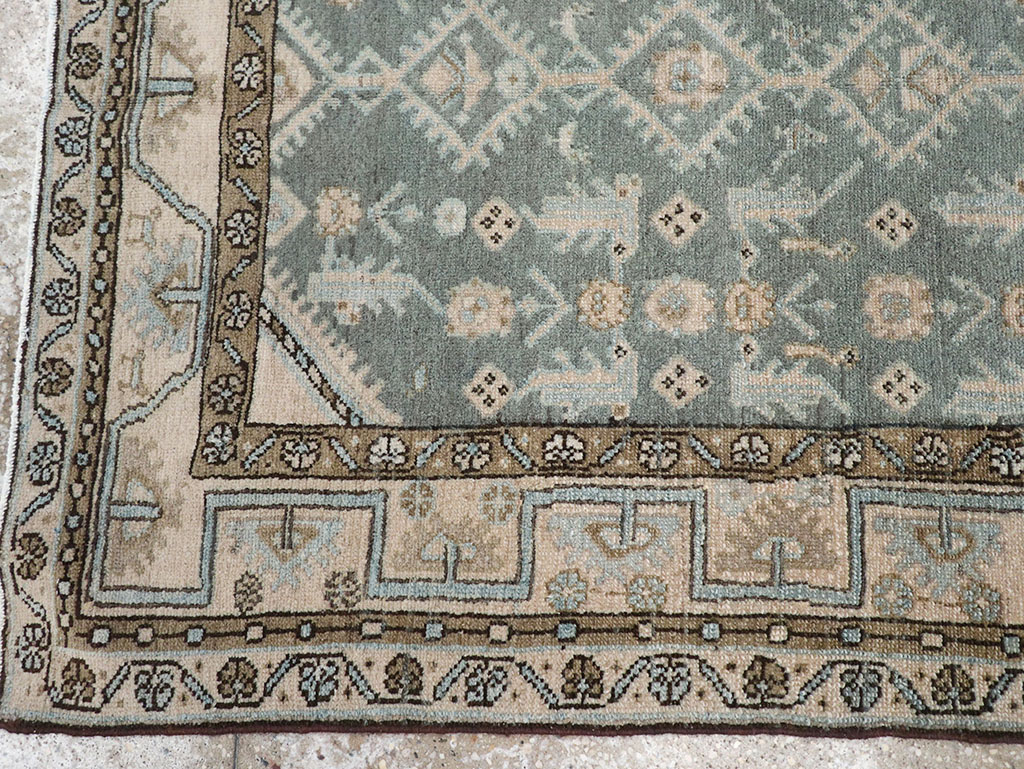 Vintage Persian Malayer Throw Rug, No.32817 - Gsblank