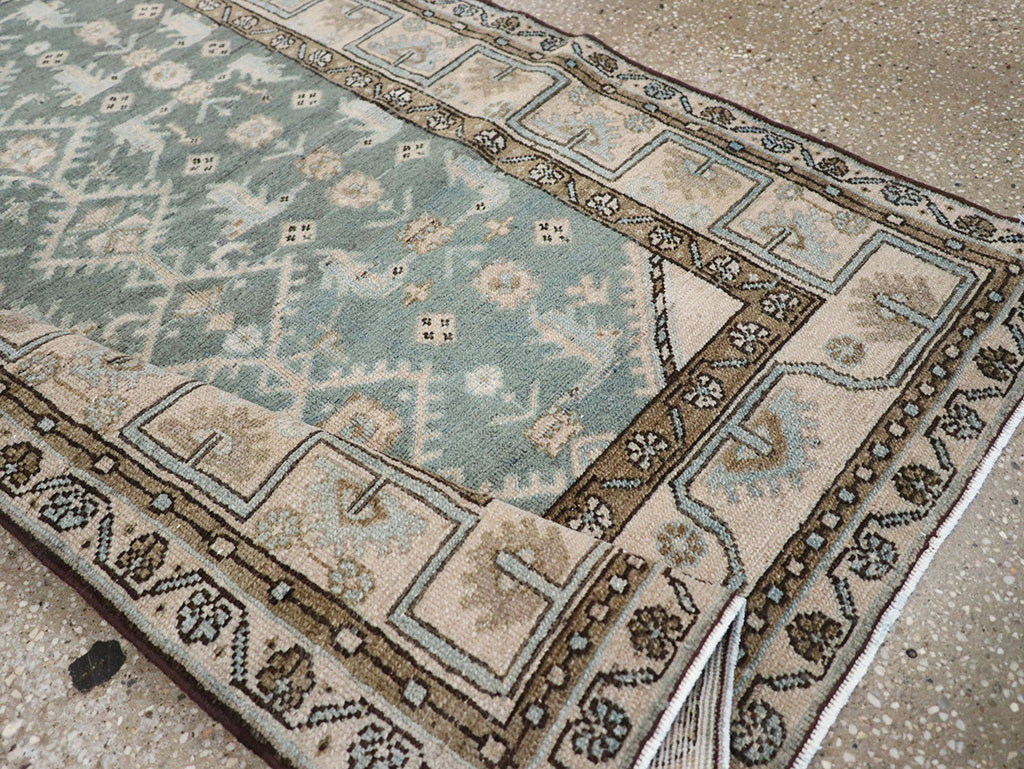 Vintage Persian Malayer Throw Rug, No.32817 - Gsblank