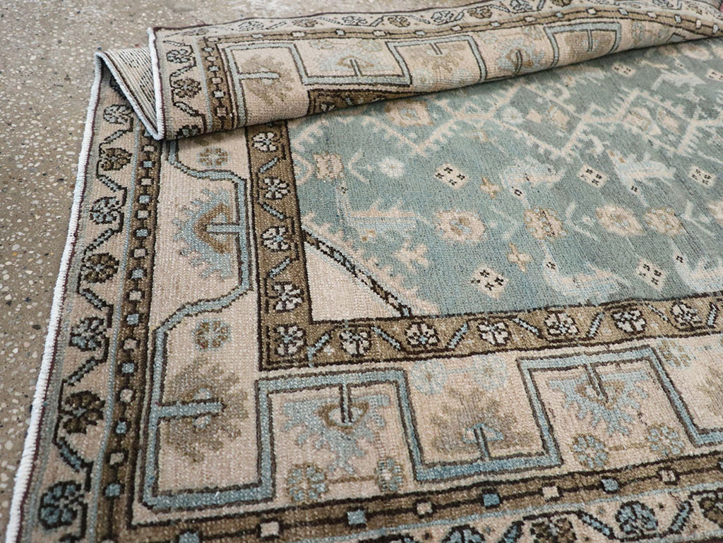 Vintage Persian Malayer Throw Rug, No.32817 - Gsblank