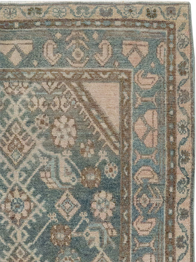 Vintage Persian Malayer Throw Rug, No.32818 - Gsblank