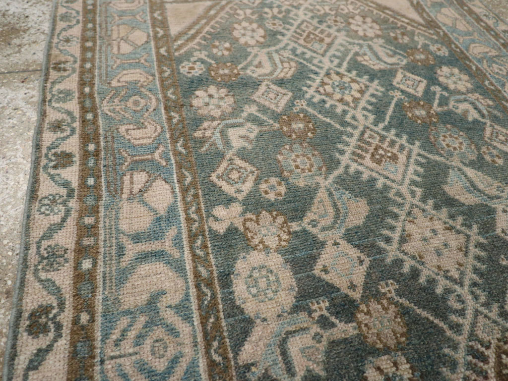 Vintage Persian Malayer Throw Rug, No.32818 - Gsblank