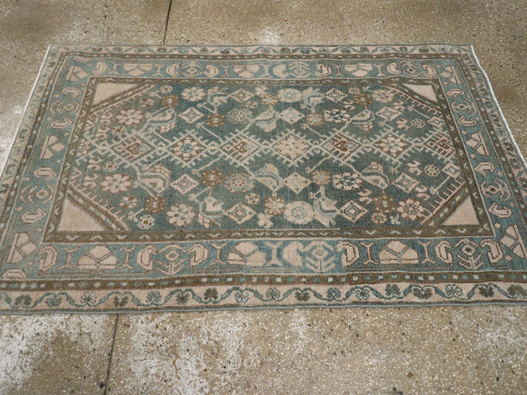 Vintage Persian Malayer Throw Rug, No.32818 - Gsblank