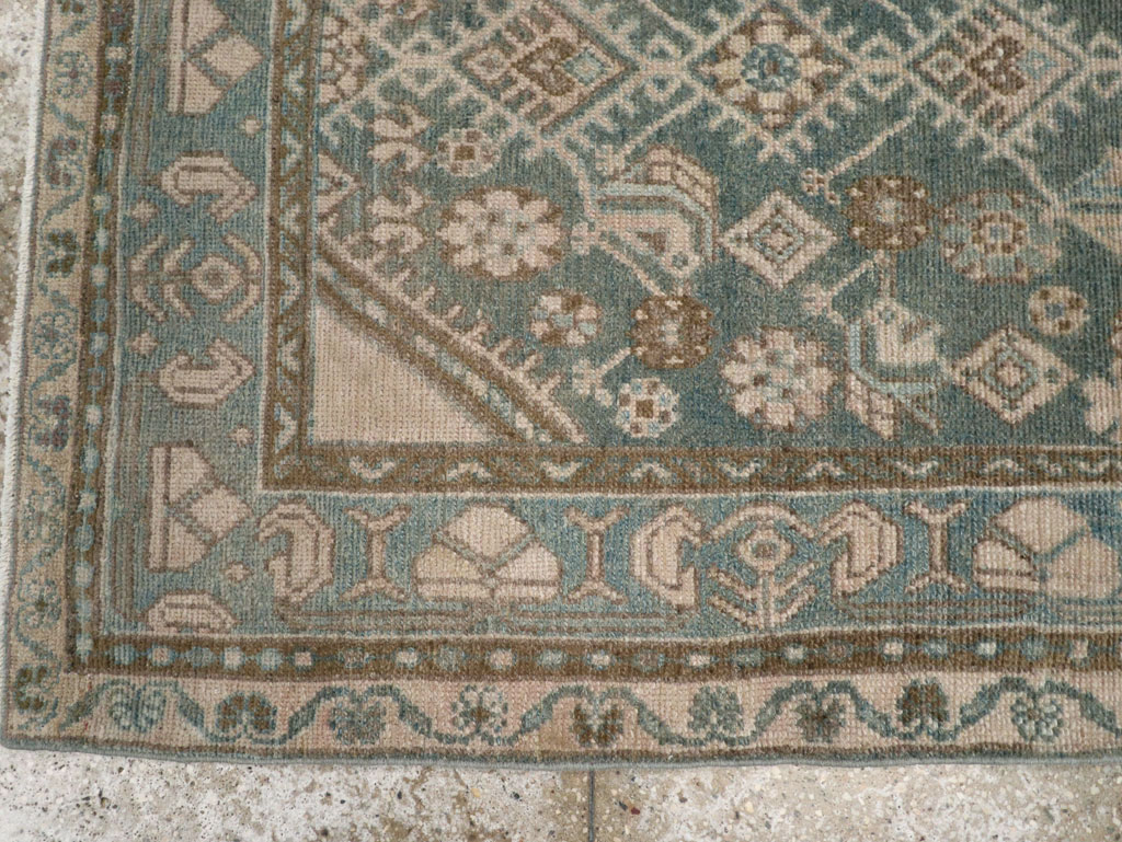 Vintage Persian Malayer Throw Rug, No.32818 - Gsblank