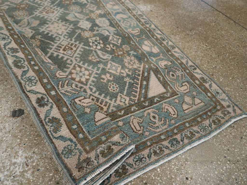 Vintage Persian Malayer Throw Rug, No.32818 - Gsblank