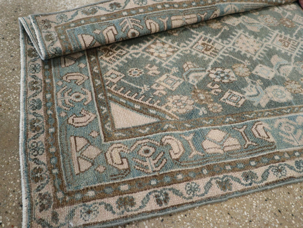 Vintage Persian Malayer Throw Rug, No.32818 - Gsblank