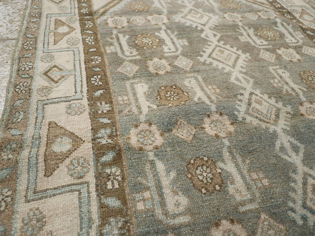 Vintage Persian Malayer Throw Rug, No.32819 - Gsblank