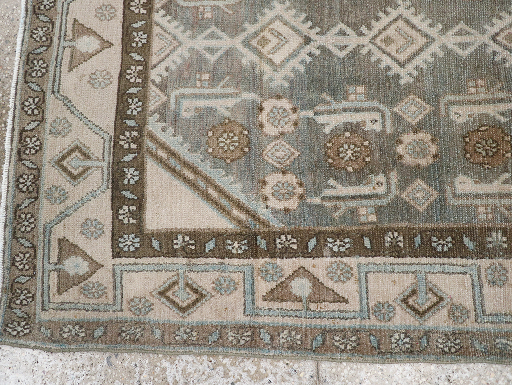 Vintage Persian Malayer Throw Rug, No.32819 - Gsblank