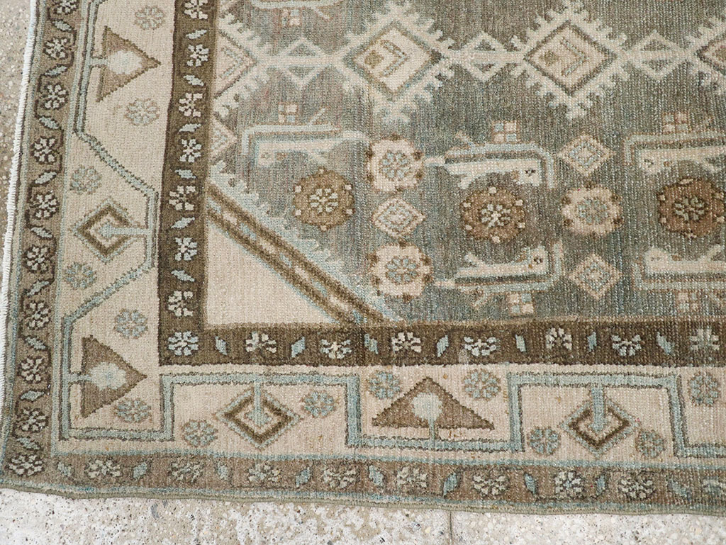 Vintage Persian Malayer Throw Rug, No.32819 - Gsblank