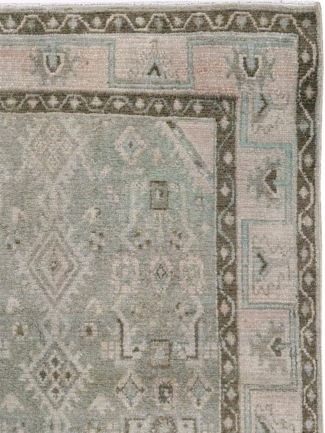 Vintage Persian Malayer Throw Rug, No.32820 - Gsblank