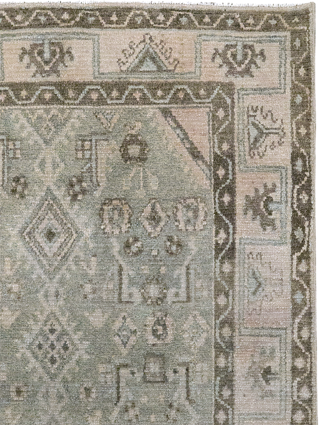 Vintage Persian Malayer Throw Rug, No.32820 - Gsblank