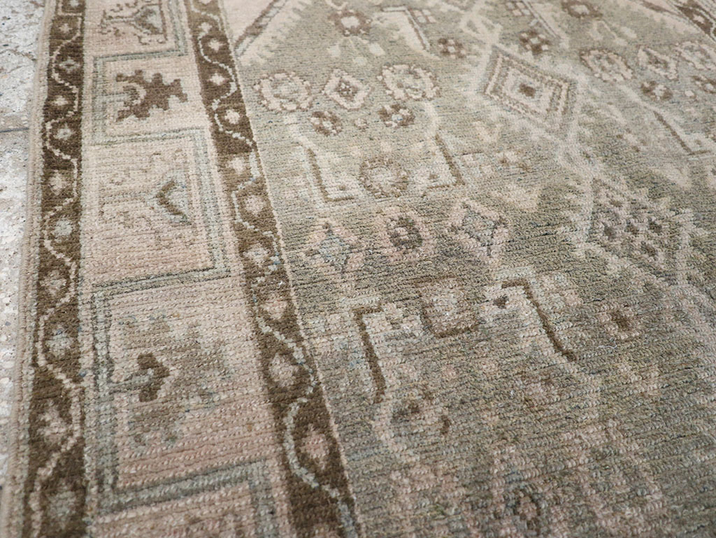 Vintage Persian Malayer Throw Rug, No.32820 - Gsblank