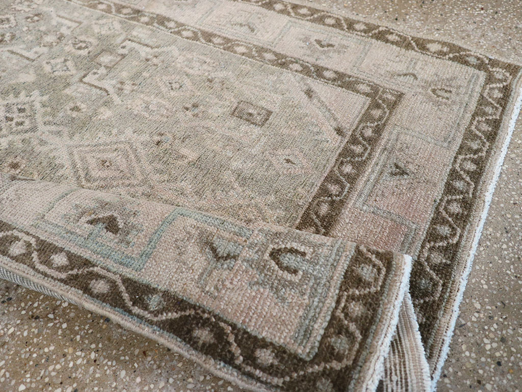 Vintage Persian Malayer Throw Rug, No.32820 - Gsblank