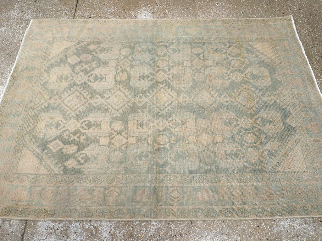Vintage Persian Malayer Throw Rug, No.32821 - Gsblank