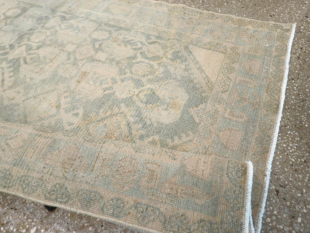 Vintage Persian Malayer Throw Rug, No.32821 - Gsblank