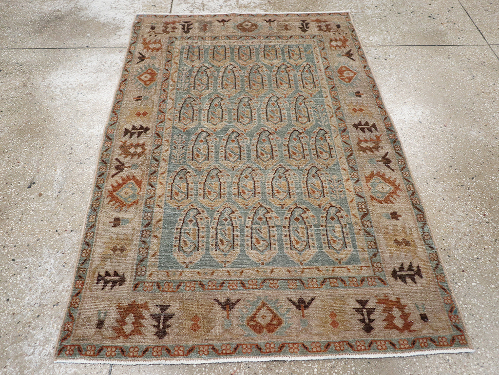 Vintage Persian Malayer Throw Rug, No.32822 - Gsblank