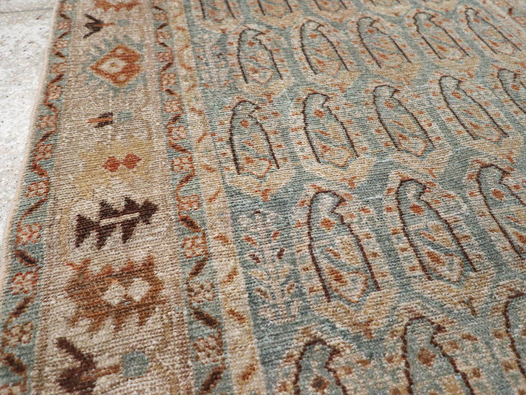 Vintage Persian Malayer Throw Rug, No.32822 - Gsblank