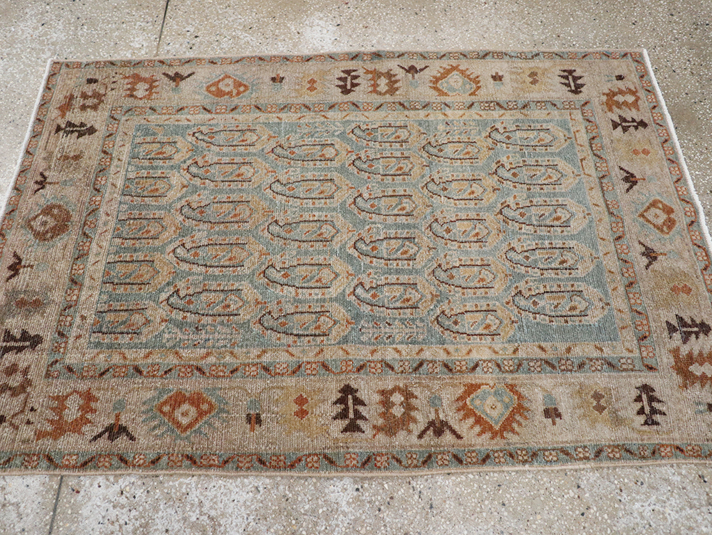 Vintage Persian Malayer Throw Rug, No.32822 - Gsblank