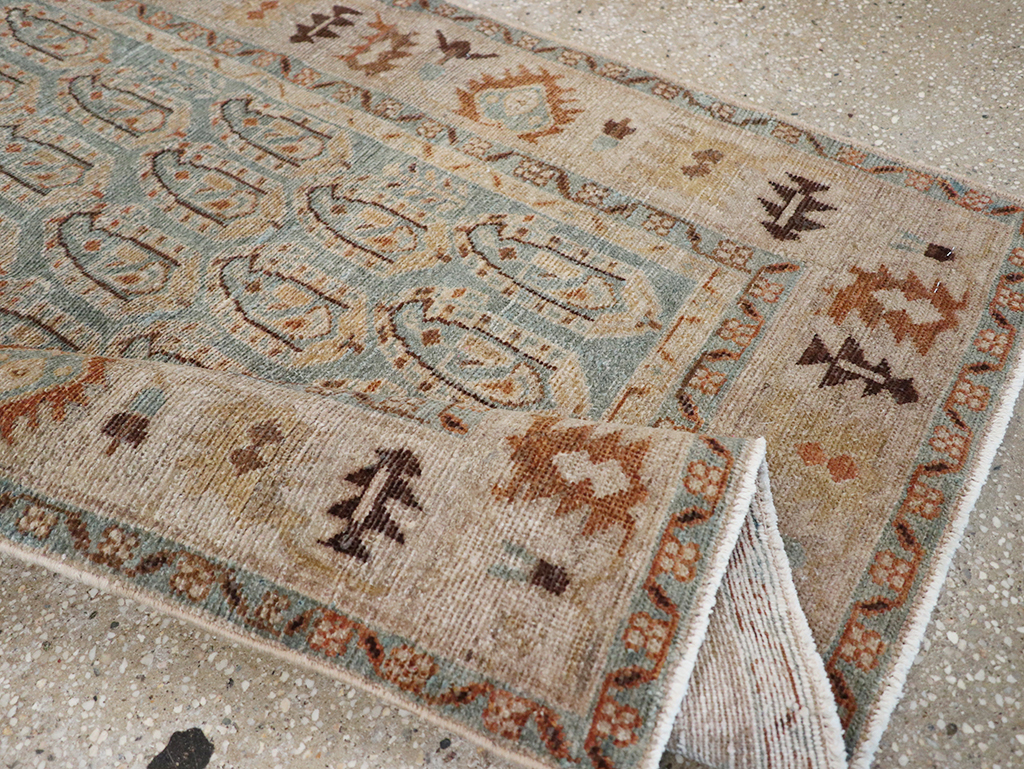 Vintage Persian Malayer Throw Rug, No.32822 - Gsblank