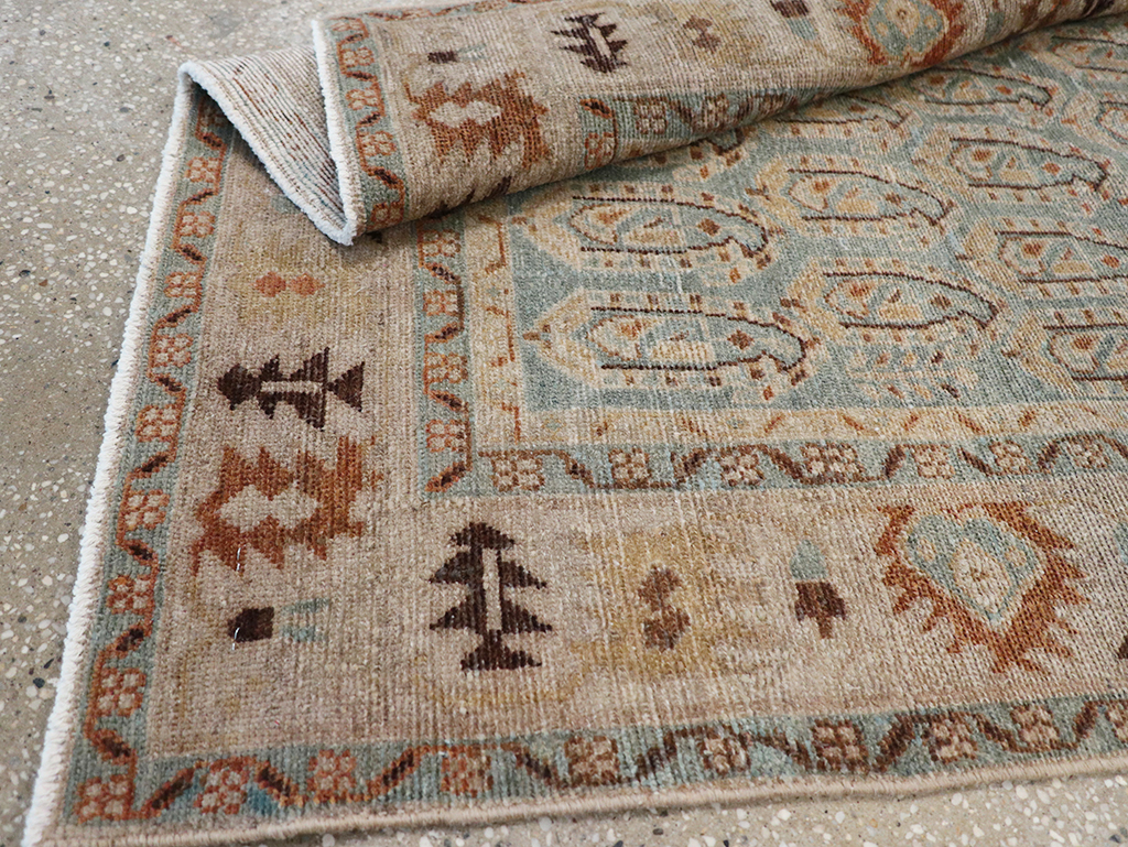 Vintage Persian Malayer Throw Rug, No.32822 - Gsblank