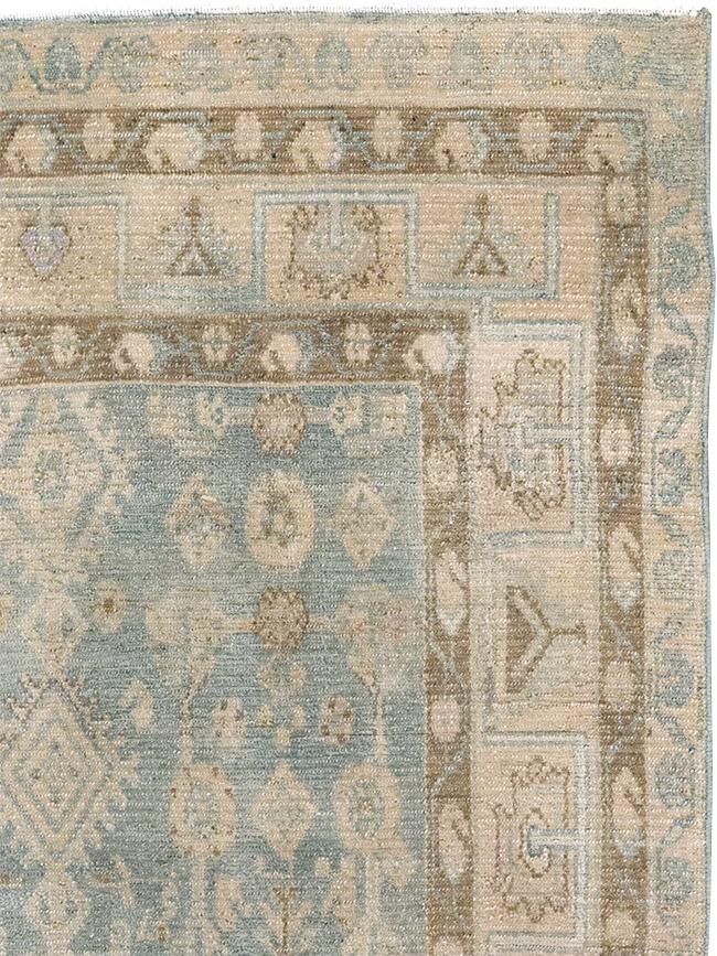 Vintage Persian Malayer Throw Rug, No.32823 - Gsblank