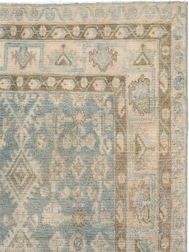Vintage Persian Malayer Throw Rug, No.32823 - Gsblank