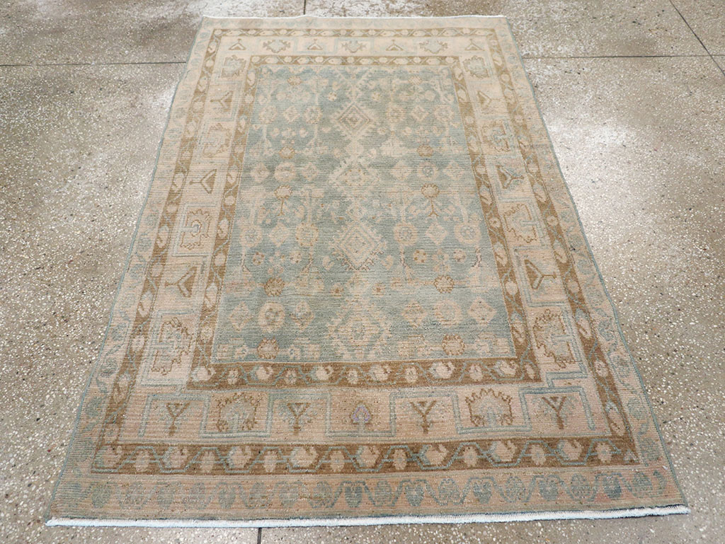 Vintage Persian Malayer Throw Rug, No.32823 - Gsblank