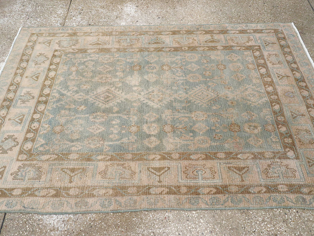 Vintage Persian Malayer Throw Rug, No.32823 - Gsblank
