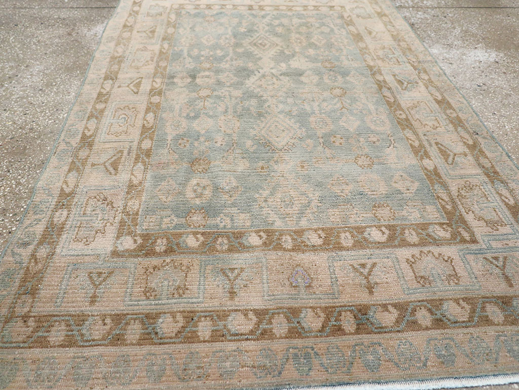 Vintage Persian Malayer Throw Rug, No.32823 - Gsblank