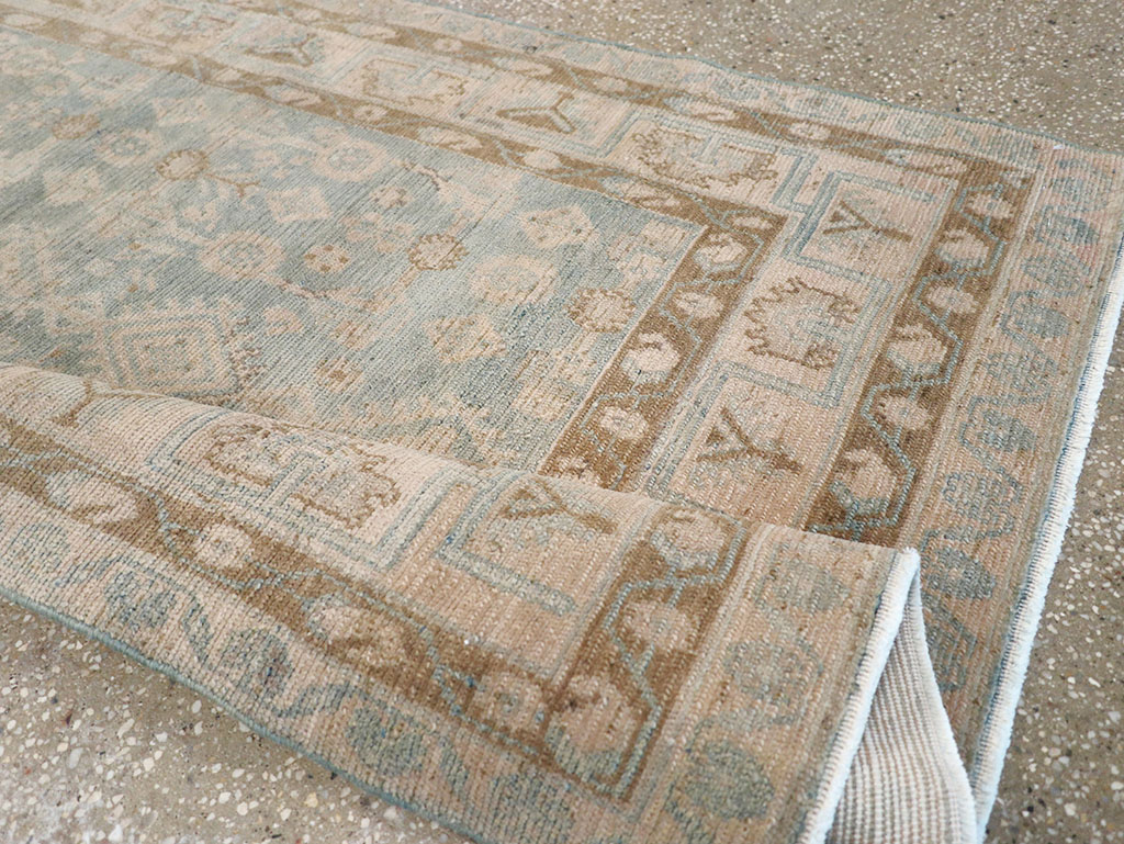 Vintage Persian Malayer Throw Rug, No.32823 - Gsblank