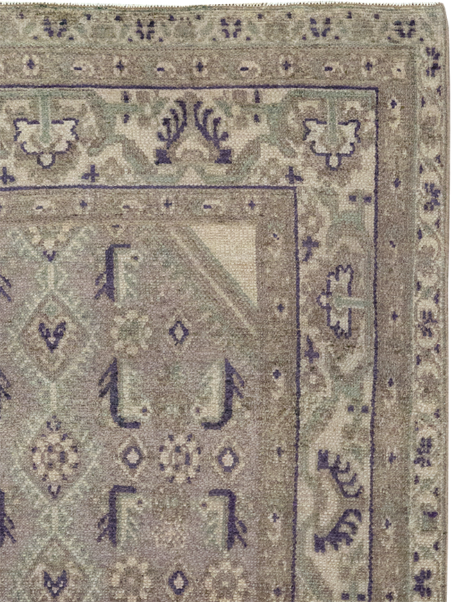 Vintage Persian Malayer Throw Rug, No.32824 - Gsblank