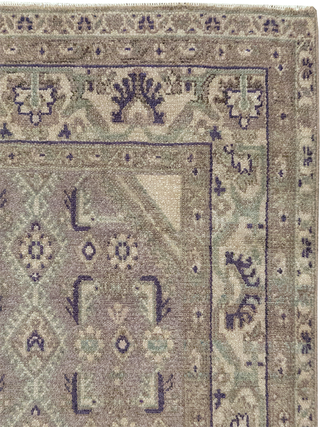 Vintage Persian Malayer Throw Rug, No.32824 - Gsblank