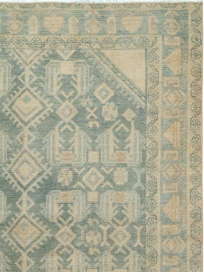 Vintage Persian Malayer Throw Rug, No.32826 - Gsblank