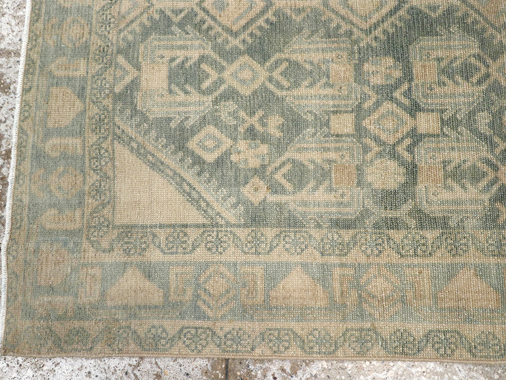 Vintage Persian Malayer Throw Rug, No.32826 - Gsblank