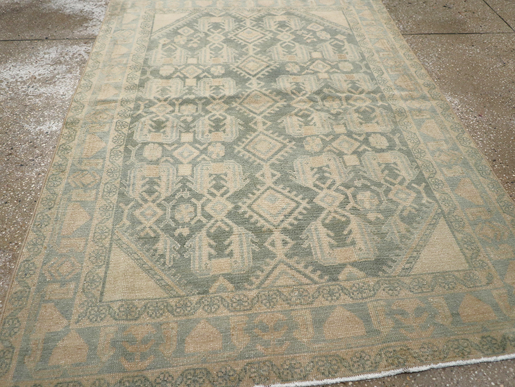 Vintage Persian Malayer Throw Rug, No.32826 - Gsblank