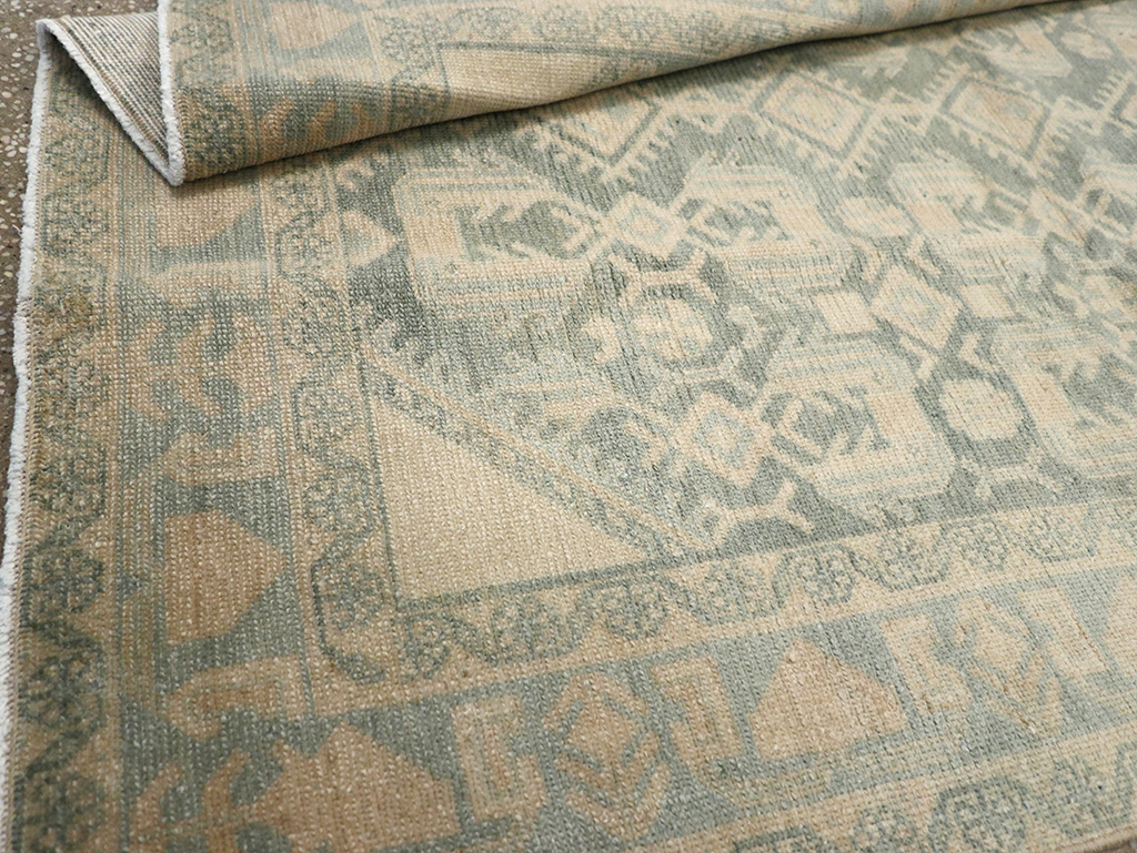 Vintage Persian Malayer Throw Rug, No.32826 - Gsblank