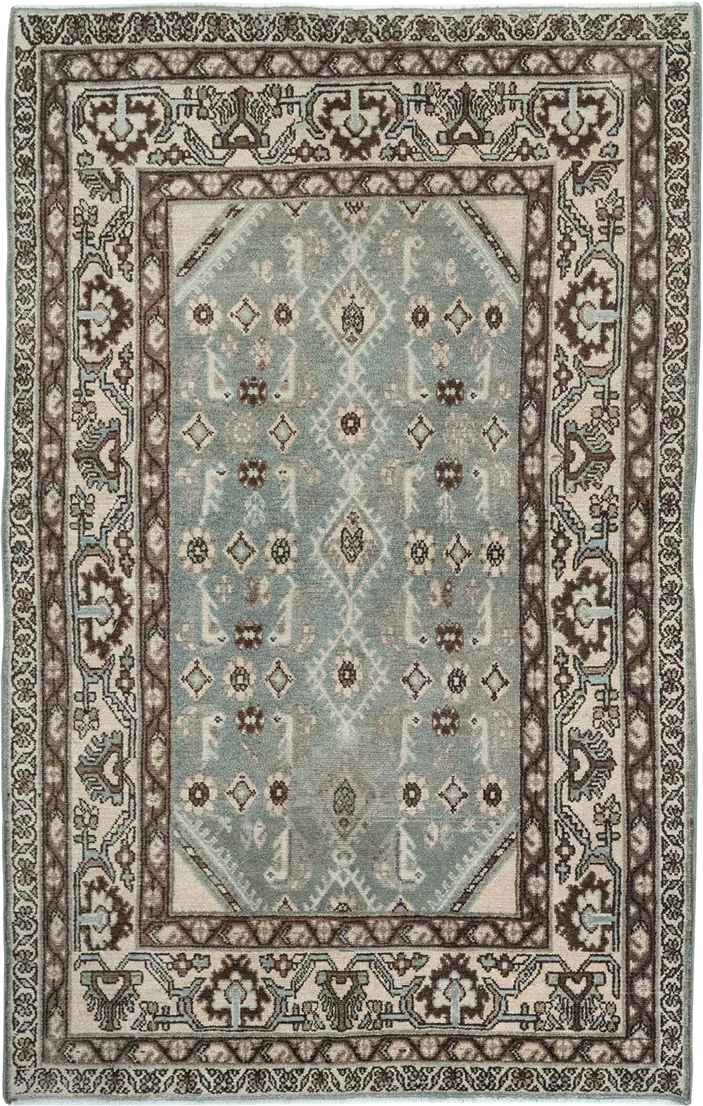 Vintage Persian Malayer Throw Rug, No.32827 - Gsblank