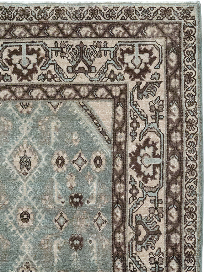 Vintage Persian Malayer Throw Rug, No.32827 - Gsblank