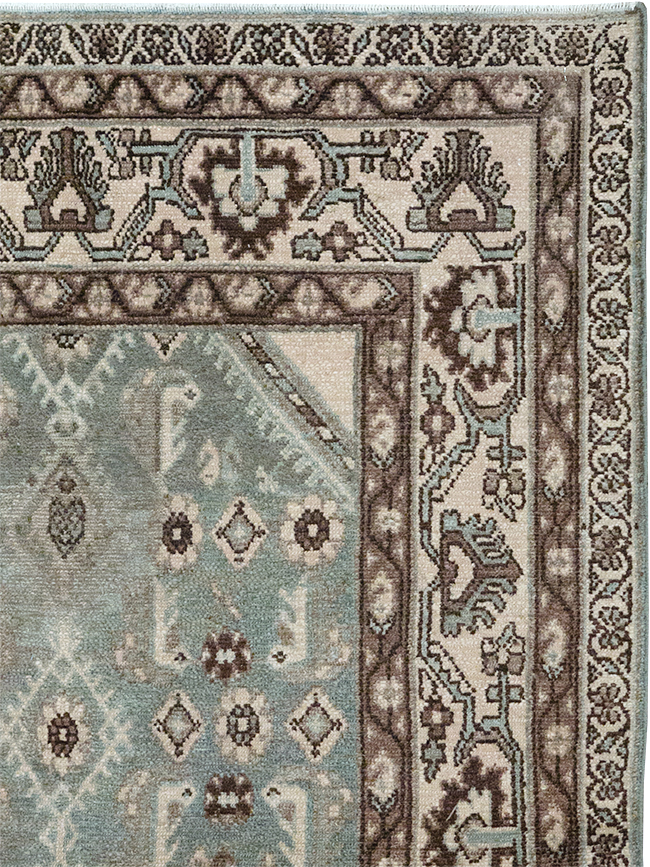 Vintage Persian Malayer Throw Rug, No.32827 - Gsblank