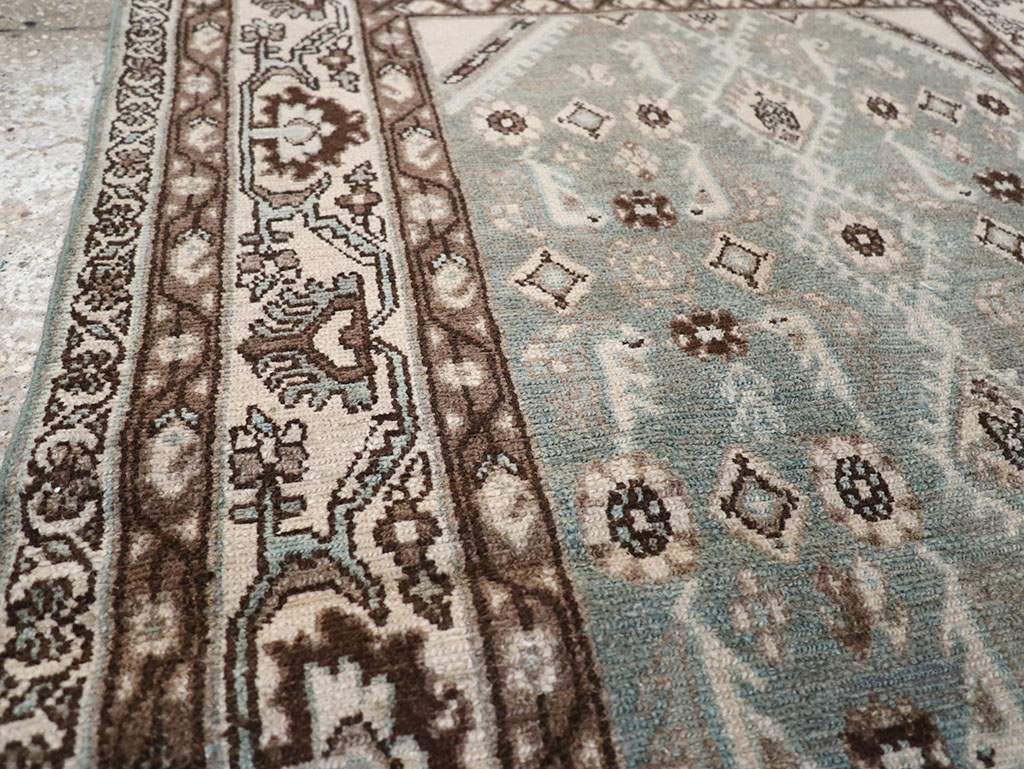 Vintage Persian Malayer Throw Rug, No.32827 - Gsblank