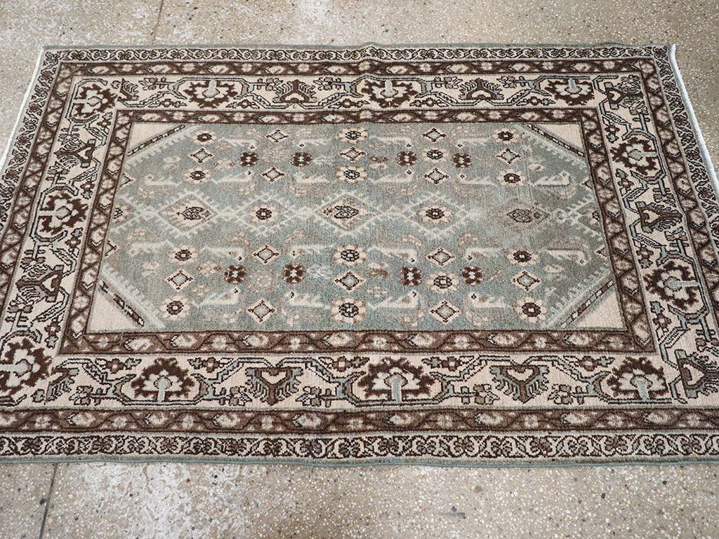 Vintage Persian Malayer Throw Rug, No.32827 - Gsblank