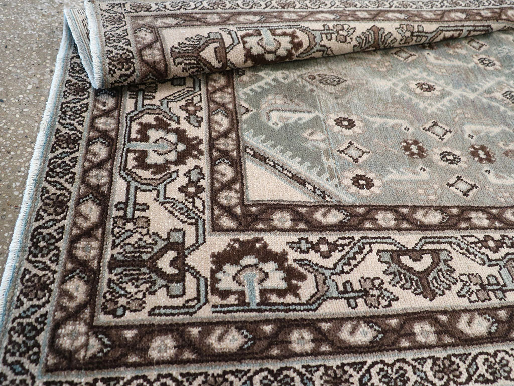 Vintage Persian Malayer Throw Rug, No.32827 - Gsblank
