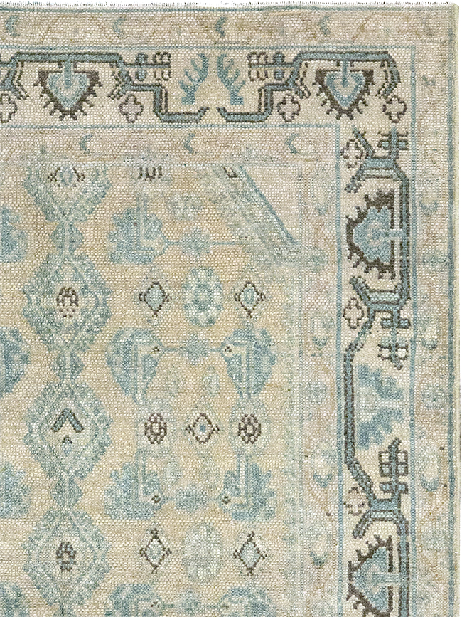 Vintage Persian Malayer Throw Rug, No.32828 - Gsblank