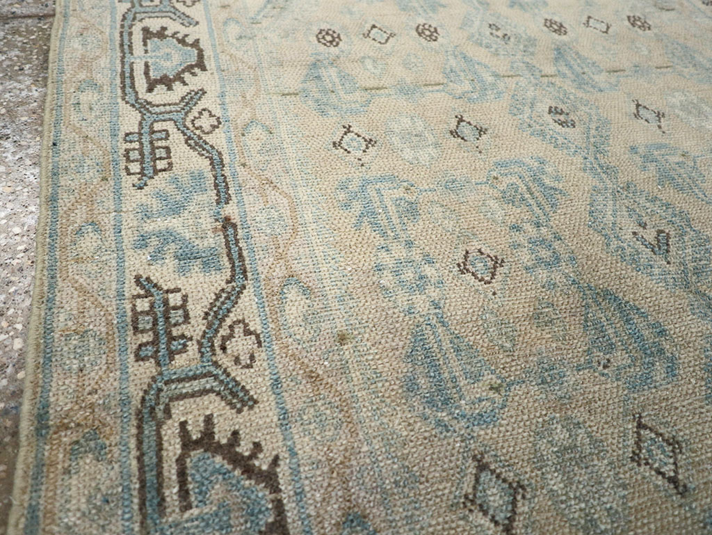 Vintage Persian Malayer Throw Rug, No.32828 - Gsblank