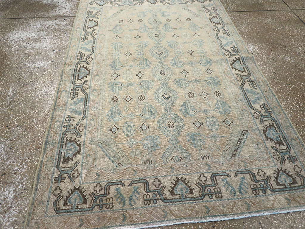 Vintage Persian Malayer Throw Rug, No.32828 - Gsblank