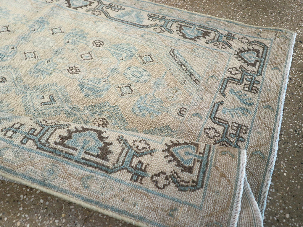 Vintage Persian Malayer Throw Rug, No.32828 - Gsblank
