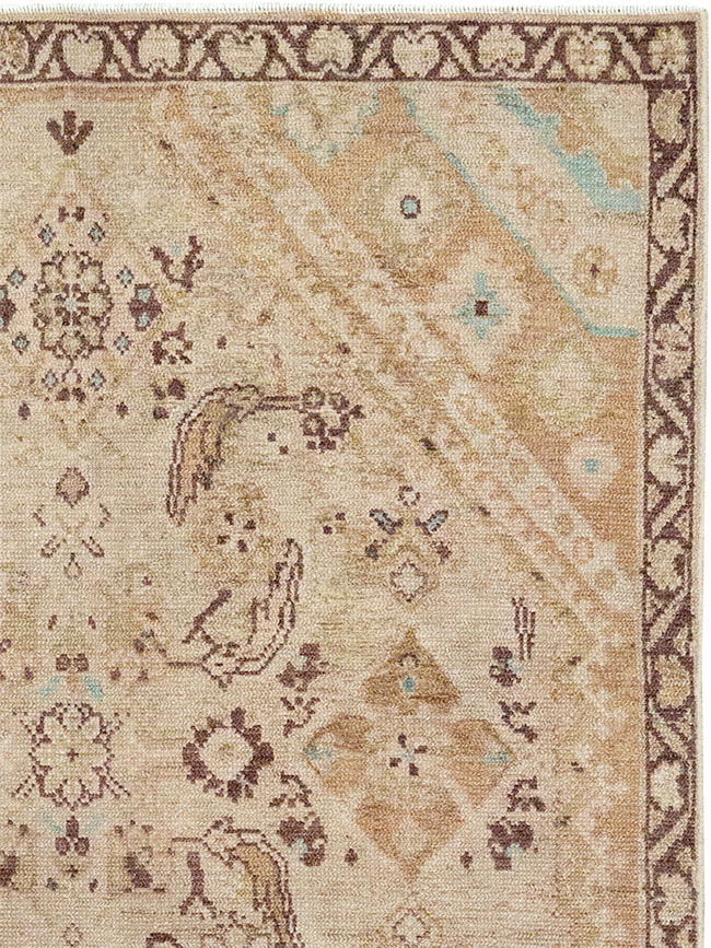 Vintage Persian Malayer Accent Rug, No.32829 - Gsblank